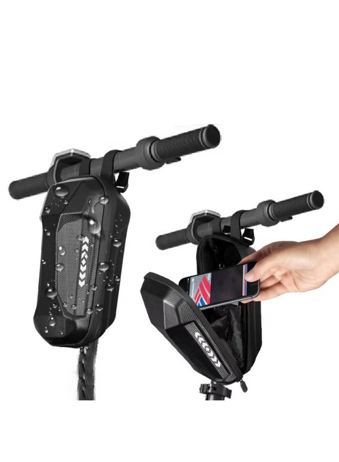 Wind Horse Waterproof Scooter and Bicycle Front Storage Bag, EVA Hard Shell Handlebar Hanging Bag for Electric Scooters and Cycles, Charger, Tools and Accessories Organizer - Image 4